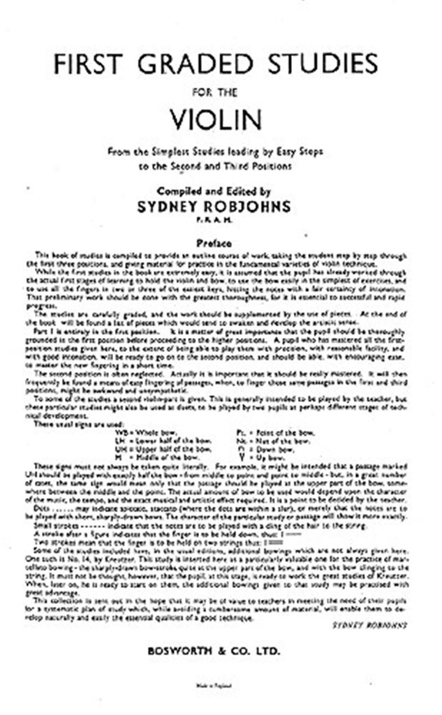 Robjohns, S Five Graded Studies